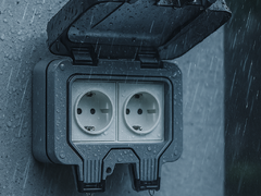 Priza dubla de exterior IP66 - Schuko, rezistenta la apa si praf